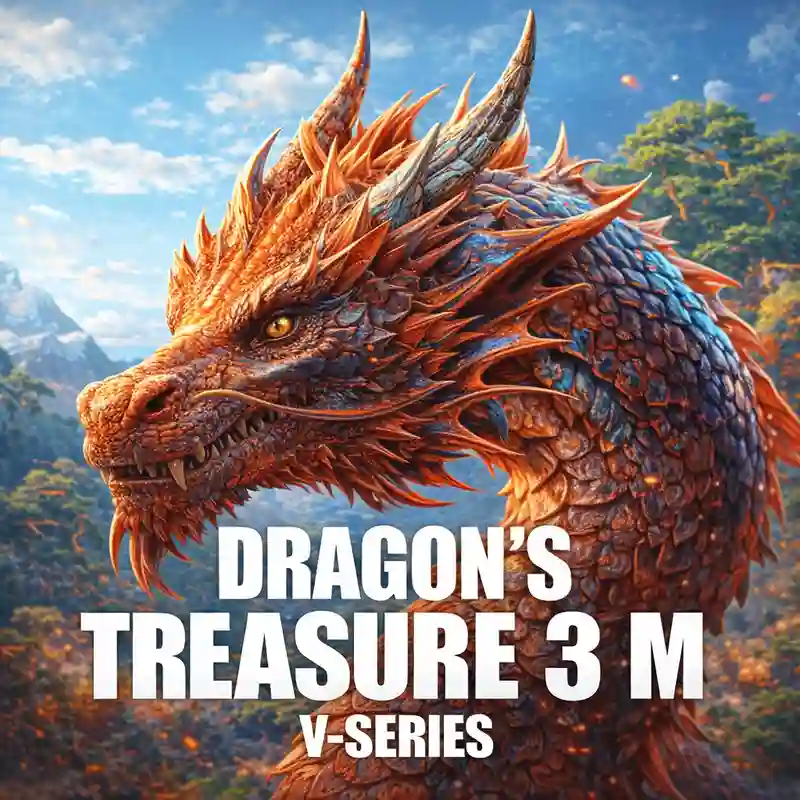 Dragon’s Treasure 3 M casino game interface